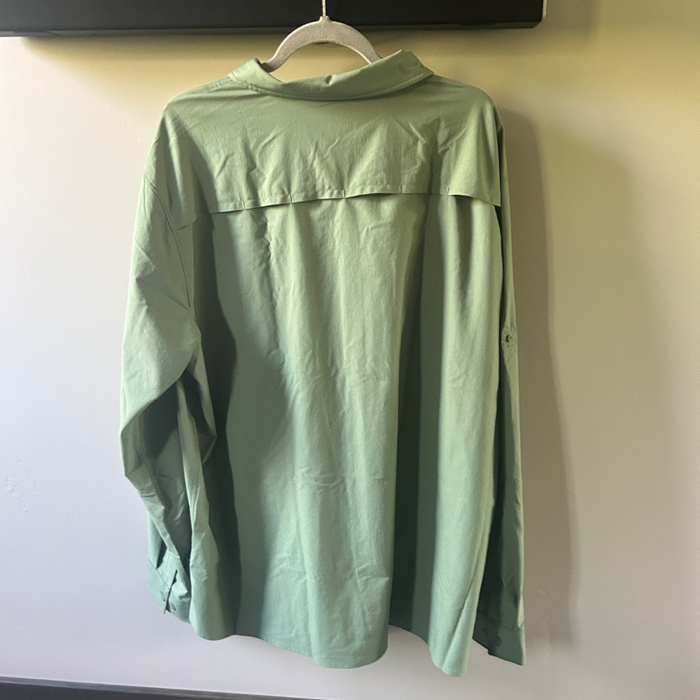 Patagonia Men's Size XXL Button Down Green Long Sleeve Shirt NWOT - Picture 7 of 10